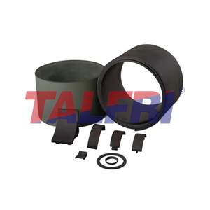 Rollo de forro de freno moldeado flexible semirrígido de 330x12,7mm para cabrestante de ancla/elevador/montacargas grúa